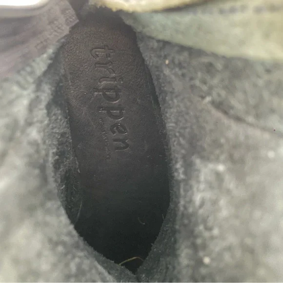 Trippen Black Pebbled Leather Wedge Ankle Boots | - Picture 8 of 8